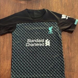 Liverpool FC Black and Teal Jersey
